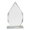  Diamond Crystal on Clear Pedestal Base 